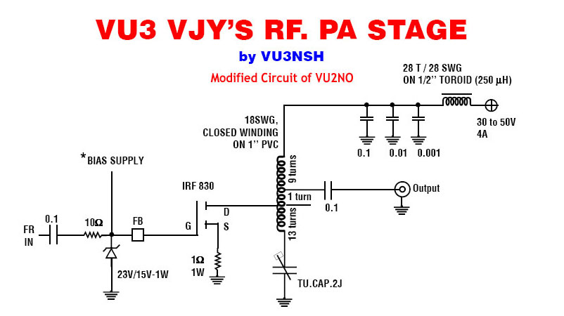 Fig. 4 VU2VJY's RF Power amplifier stage