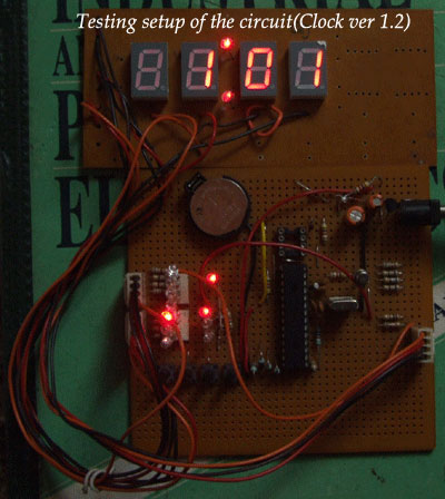 Fig. 2 Clock test setup