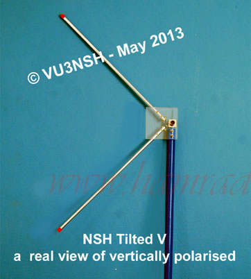 Fig. 1. A real view of vertically polorised NSH tilted V