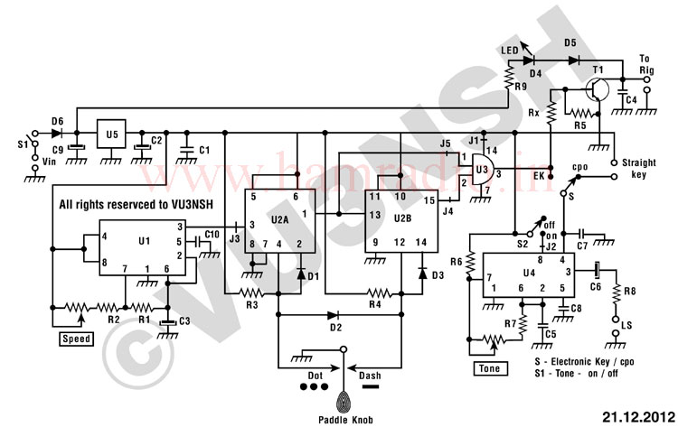 Fig. 1 Electronic key / CPO schematic