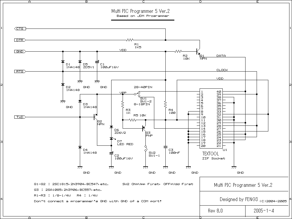 Fig. 5 Circuit diagram of modified programmer.