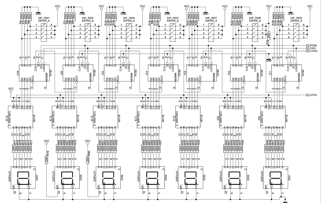 Fig. 1 Circuit diagram of digital frequency counter